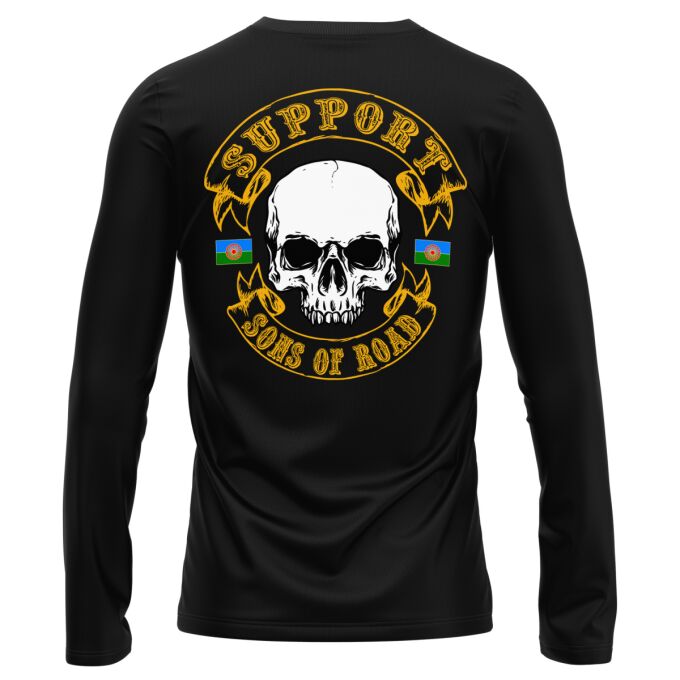 T-Shirt Manches Longues Noir - SUPPORT SONS OF ROAD