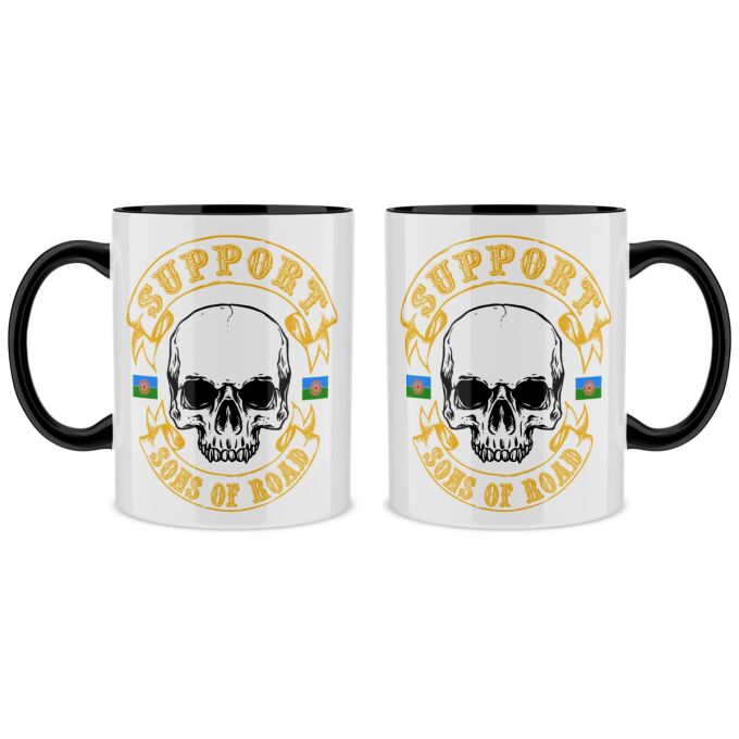 Mug Premium Noir - SUPPORT SONS OF ROAD