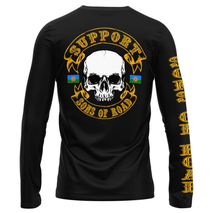 T-Shirt Manches Longues Noir - SUPPORT SONS OF ROAD