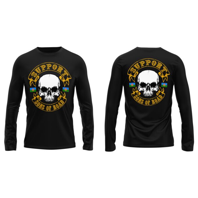 T-Shirt Manches Longues Noir - SUPPORT SONS OF ROAD