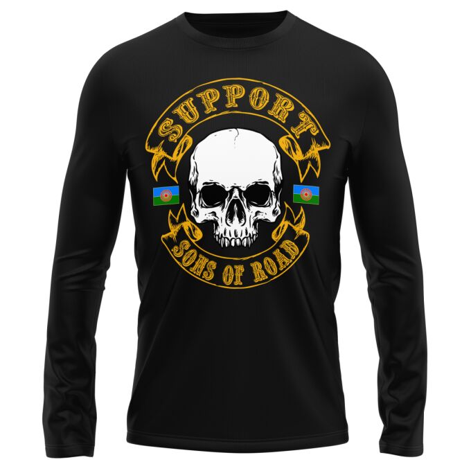 T-Shirt Manches Longues Noir - SUPPORT SONS OF ROAD