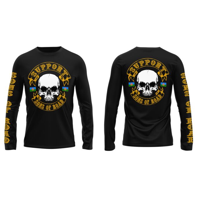 T-Shirt Manches Longues Noir - SUPPORT SONS OF ROAD
