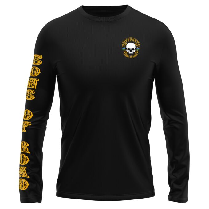 T-Shirt Manches Longues Noir - SUPPORT SONS OF ROAD