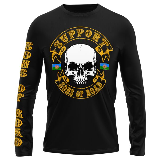 T-Shirt Manches Longues Noir - SUPPORT SONS OF ROAD