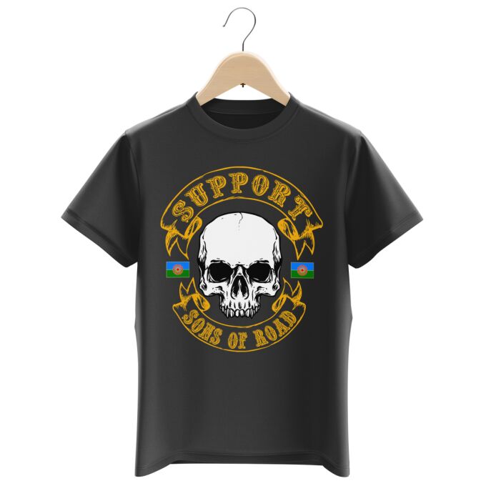 T-shirts Enfants Garçons Plomb Foncé - SUPPORT SONS OF ROAD