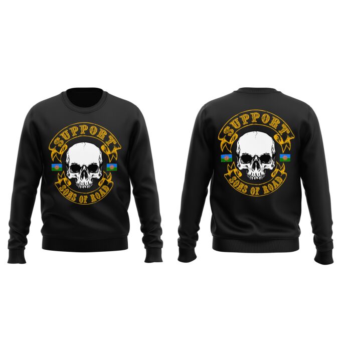 Sweat Classique Noir - SUPPORT SONS OF ROAD