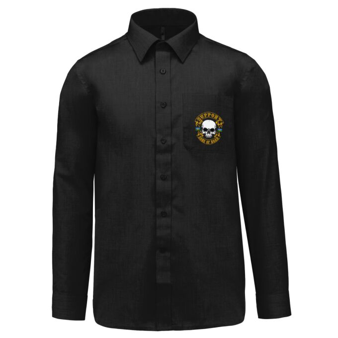 Chemise Homme légère à Manches Longues Noir - SUPPORT SONS OF ROAD