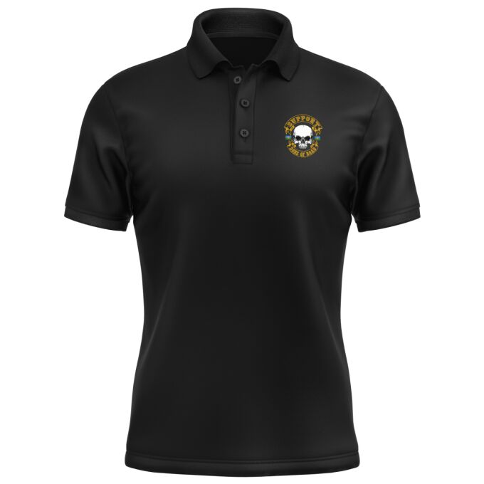 Polo Homme Noir - SUPPORT SONS OF ROAD