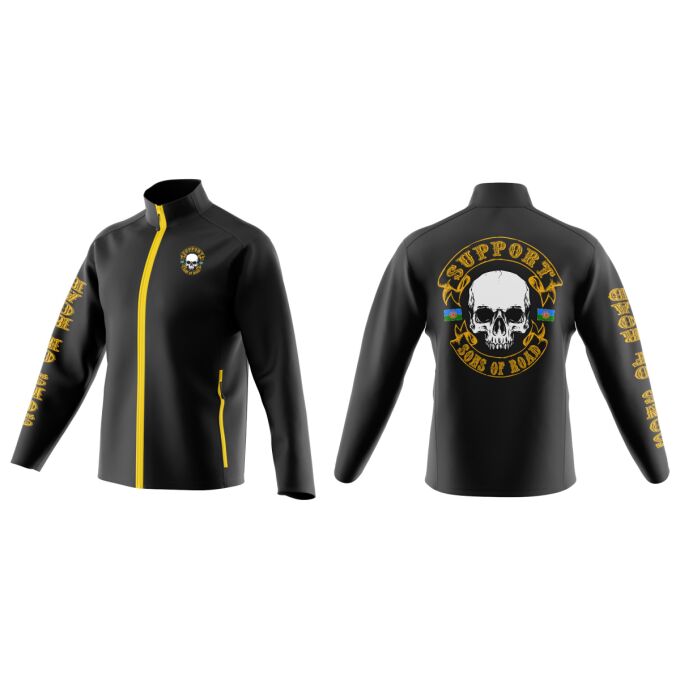 Veste Softshell Manches Longues pour Homme Jaune - SUPPORT SONS OF ROAD
