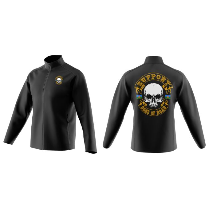 Veste Softshell Manches Longues pour Femme Noir - SUPPORT SONS OF ROAD
